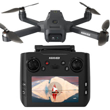 Load image into Gallery viewer, GPS Drone with EIS 4K Camera, 4.5" FPV Screen, 5GHz Transmission Foldable Drone with Brushless Motor, Auto Return Follow Me, Gesture Control, Al Track&Orbit Mode for Adults/Kids/Beginners, Under 249g
