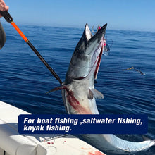 Load image into Gallery viewer, Fiblink Fishing Gaff Fiberglass Handle Stainless Steel Hooked Gaff (3’& 5’& 6’& 7', 66 lb Test) (Lenght: 3')
