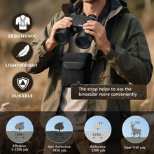 Load image into Gallery viewer, VOTJPYS 10x42 Laser Rangefinder Binoculars for Hunting – 2286 Yds ACD/Los, Scan Mode, ±1m Accuracy, Red OLED, HD Optics (Deer 1189 Yds)