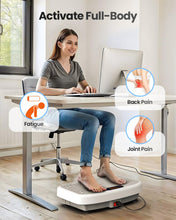 Load image into Gallery viewer, WATEYA Vibration Plate Exercise Machine, 200 Adjustable Speed Levels, 450 Lbs Capacity, Ideal for Vibration Plate for Lymphatic Drainage, Weight Loss & Whole - Body Workout (White)