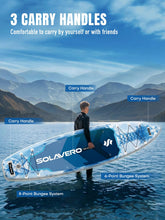 Load image into Gallery viewer, SOLAVERO Inflatable Stand Up Paddle Board, Adventure 11'6" Extra Large SUP with Premium Accessories, Anti-Slip EVA Deck for Adults 550lb Capacity Upgraded Paddleboard for River, Dragon