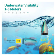 Load image into Gallery viewer, 1080P 4500mA 9in 15Pcs Waterproof Underwater Fishing Camera System