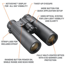 Load image into Gallery viewer, Bushnell Fusion X 10x42mm Ranging Binoculars, ARC Technology