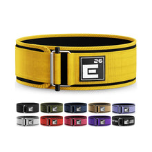 Load image into Gallery viewer, Self-Locking Weight Lifting Belt -(XX-Large, Yellow)