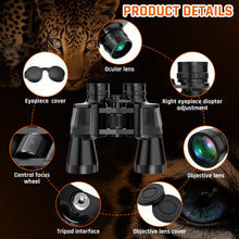 Load image into Gallery viewer, 20x50 High Power Binoculars for Adults with Low Light Night Vision