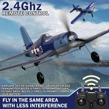 Load image into Gallery viewer, 4 Channel RC Plane - Ready to Fly Aerobatic Aircraft, Easy Control for Beginners, F4U Corsair RC Airplane Best Gift for Kids