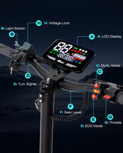 Load image into Gallery viewer, Electric Scooter for Adults with Seat, 60V 50MPH High Speed, 6000W Dual Motor 55Miles Long Range, 11'' Tubeless Tires