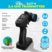 Load image into Gallery viewer, Blue Fast RC Boat- Remote Control Boats for Adults and Kids, Underwater Speed Racing Mini RC Boats for Pools and Lakes, 2.4GHZ Transmitter