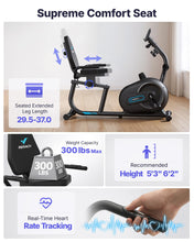Load image into Gallery viewer, MERACH Recumbent Exercise Bikes for Home with Smart Bluetooth Equipment Exercise Bikes