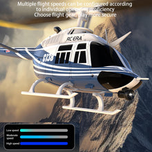 Load image into Gallery viewer, Remote Controlled Helicopter Aircraft Plane Drone RC Heli Single Rotor No Ailerons 6CH 6-Axis Gyroscope Altitude Hovering (Blue )