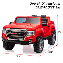 Load image into Gallery viewer, 24V 2-Seater Ride On Truck Car, Licensed GMC Battery Powered Electric Kids Car with Remote Control, LED Lights, MP3