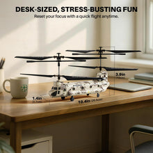 Load image into Gallery viewer, Military Transport RC Helicopter with Altitude Hold, One Key take Off/Landing, LED Light