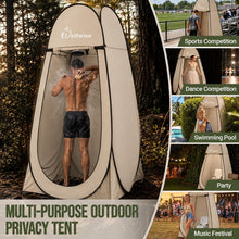Load image into Gallery viewer, WolfWise Pop Up Shower Tent for Camping Essentials, Compact & Lightweight