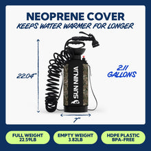 Load image into Gallery viewer, SUN NINJA Portable Shower with 7 Mode Shower Head, 2.1 Gal Camping Shower