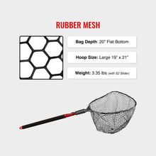 Load image into Gallery viewer, EGO S2 Slider Fishing Landing Net, Large Rubber Mesh, 29-60-Inch Handle