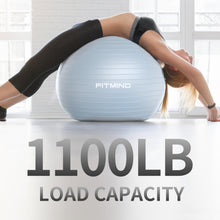 Load image into Gallery viewer, FITMIND_ Extra Thick Exercise Ball Yoga Ball 22in/26in/30in for Workout Pregnancy Stability-blue