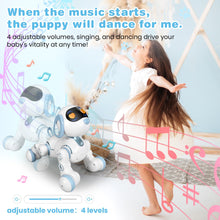 Load image into Gallery viewer, Robot Dog, Remote Control Dog Robot for Kids with Head Touch Sensing and Music Function, Programmable Interactive Funny Toy