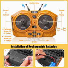 Load image into Gallery viewer, Remote Control Excavator, Construction RC Digger for Kids Boys Age 4-14 + Year Old Birthday, Rechargeable Excavator with Metal Shovel