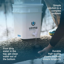 Load image into Gallery viewer, Uzima UZ-2 Camping Water Filter and Drinking Water Filter System, Portable Survival Camping Essentials, Backpacking Purification Gear for Glamping, Hiking, and Hunting Essentials and Military Gear