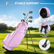Load image into Gallery viewer, 14-Way Golf Bags for Men, Golf Stand Bag, Purple