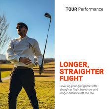 Load image into Gallery viewer, Trust Golf Ball | Aurora Bright Orange | Soft | Distance | Straight Flight | Easy to Spot | Crystal Urethane Covered | 3-Piece | Bright Orange | 48 Balls