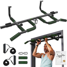 Load image into Gallery viewer, KAKICLAY New Upgrade Pull Up Bar for Doorway with Ergonomic Grip