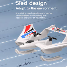 Load image into Gallery viewer, RC Plane Remote Control Airplane, 3 in 1 Water Land Air RC Airplane, 2.4GHz 2CH RC Aircraft, RC Glider, White