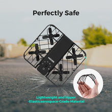 Load image into Gallery viewer, Drone with Camera, Self-Flying Camera Drone with Follow Me Mode, Foldable Mini Drone, Hands-Free Control Black (Combo)