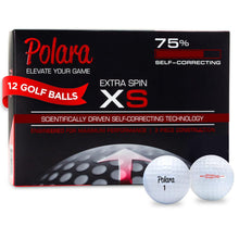 Load image into Gallery viewer, Polara Extra Spin Self-Correcting Golf Balls, White, 12 Pack