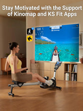 Load image into Gallery viewer, KINGSMITH Magnetic Rowing Machines for Home - Black