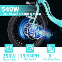 Load image into Gallery viewer, Electric Tricycle for Adults,20" Folding Electric Trike,3 Wheels Electric Bicycle Bikes, 350W Step-Thru