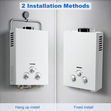 Load image into Gallery viewer, Outdoor Propane Tankless Water Heater - 6L 1.58 GPM Portable Gas Water Heater with Handle & Overheating Protection, Instant Hot Water for RV Cabin Camping Boat Barn