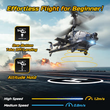 Load image into Gallery viewer, Kids and Adults, 2.4GHz Remote Control Helicopter, 26 Mins Flight Time, LED Lights & Altitude Hold, 2 Batteries