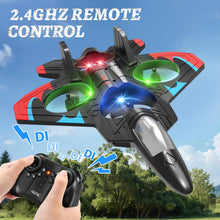 Load image into Gallery viewer, Fighter Jet with Light, 360° Flip Fighter Jet Toys, Stunt Roll, Airplane Toy Gifts for Kids Boys