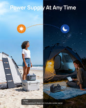 Load image into Gallery viewer, DARAN Portable Power Station, 288Wh LiFePO4 Battery, 350W (600W Peak) Power Bank with AC Outlet, Mini Solar Generator 7-Port Design, 2.1Hrs Fast Charing for Emergency, Hurricane (Solar Optional)