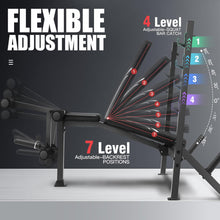 Load image into Gallery viewer, ANCHEER 900LBS Weight Bench Set with Squat Rack, Adjustable Bench Press Set with Leg Extension and Leg Curl, Flat Incline Decline Workout Bench for Home Gym Full Body Strength Training