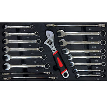 Load image into Gallery viewer, ASKVDL 439PCS Tool Set with 20 Inch Portable 3 Drawer Steel Toolbox Black Orange