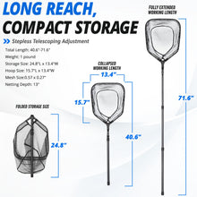 Load image into Gallery viewer, Ultra Light Carbon Fiber Landing Net for Fishing with Telescopic Handle