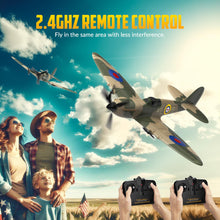 Load image into Gallery viewer, RC Plane 3 Channel Remote Control Airplane, 2.4GHz 6-Axis Gyro Stabilizer RTF Glider, Easy to Fly for Kids 8-12 Beginners