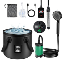 Load image into Gallery viewer, Cothb X Portable Hot Shower Kit with Pump & 1500W Immersion Water Heater