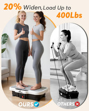 Load image into Gallery viewer, Zoomsnail Vibration Plate Exercise Machine, 8000 Vibrations/min Adjustable Fitness Platform, 400 Lbs Capacity Whole Body Workout Extra Large Size Platform with Bluetooth for Weight Loss, Women & Men