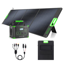 Load image into Gallery viewer, 1000W Portable Power Station & 200W Foldable Solar Panel Generator Kit