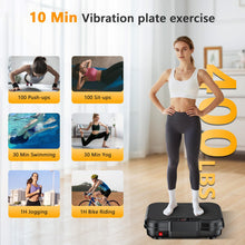 Load image into Gallery viewer, NXSCI Vibration Plate Exercise Machine,Vibrating Platform for Lymphatic Drainage with 250 Speeds,400 lbs Weight Capacity,Vibrated Plates for Weight Loss,Full Body Workout Equipment for Fitness at Home