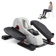 Load image into Gallery viewer, Sunny Health & Fitness Sitting Under Desk Pedal Exerciser Elliptical Machine - White