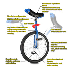 Load image into Gallery viewer, Unicycle Leakproof Butyl Tire Wheel Cycling Outdoor Sports Fitness Exercise, Wheel Unicycle with Alloy Rim,16", 18", 20" Three Size Options,Yellow,20“