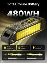 Load image into Gallery viewer, Electric Bike for Adults, 750W Peak Brushless Motor, up to 40Miles, 22mph Max Speed Electric Mountain Bike