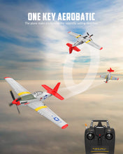 Load image into Gallery viewer, RC Plane, 4 Channel Remote Control Airplane Fighter RTF with 6-Axis Gyro, 3 Modes & Aerobatics