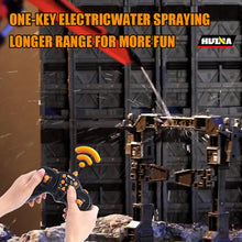 Load image into Gallery viewer, 18.9 Inches 11 Channel Remote Control Cement Pump Truck 1/18 Scale 2-Batteries 2.4Ghz RC Concrete Construction Vehicle (Grey 8-Wheels)