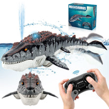 Load image into Gallery viewer, Dinosaur Toys, Upgrade Remote Control Water Toy, RC Dino with Light and Spray Water for Swimming Bath Lake Ocean