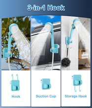 Load image into Gallery viewer, WADEO Portable Shower Camping Shower Outdoor Camp Shower Pump, Electric Rechargeable Portable Camping Shower, Powered by Rechargeable Battery for Camping, Hiking, Traveling